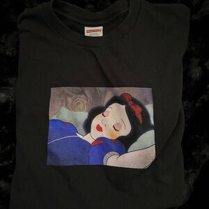 Supreme Snow White Black and Blue Art Print T-Shirt